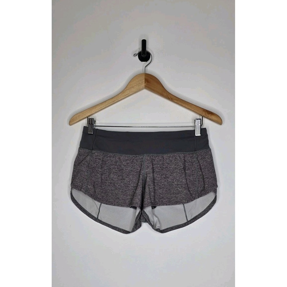 Lululemon Speed Up Mid Rise Shorts 3" Women's Size 4 Heather Gray